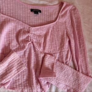 Wild Fable Light Pink Ribbed Blouse